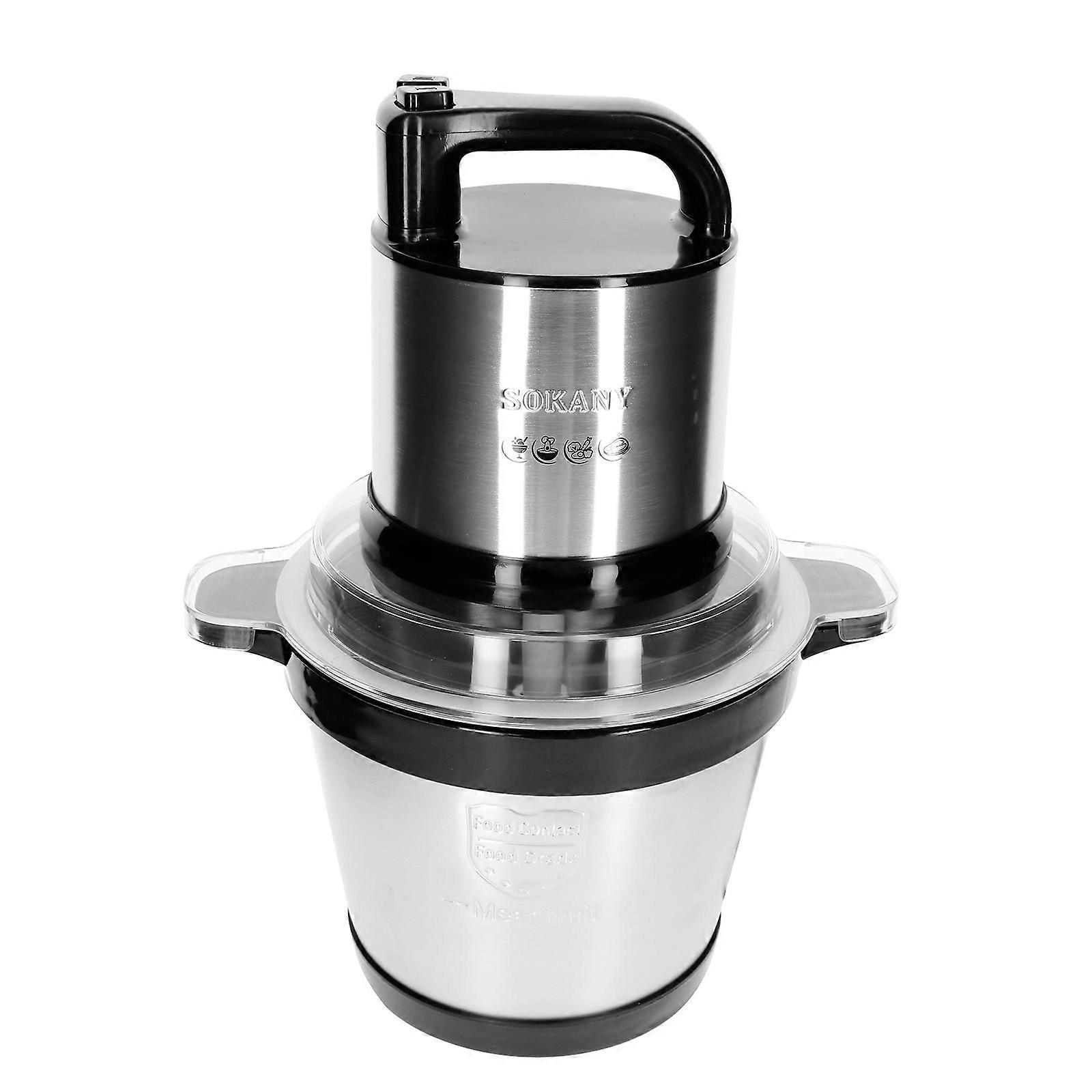 Hachoir électrique 800W multifonction 4L, argent