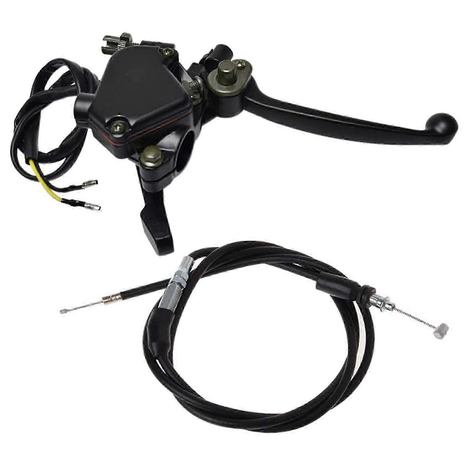 Thumb Throttle Accelerator Brake Lever with Cable for  50cc -250cc ATV Quad