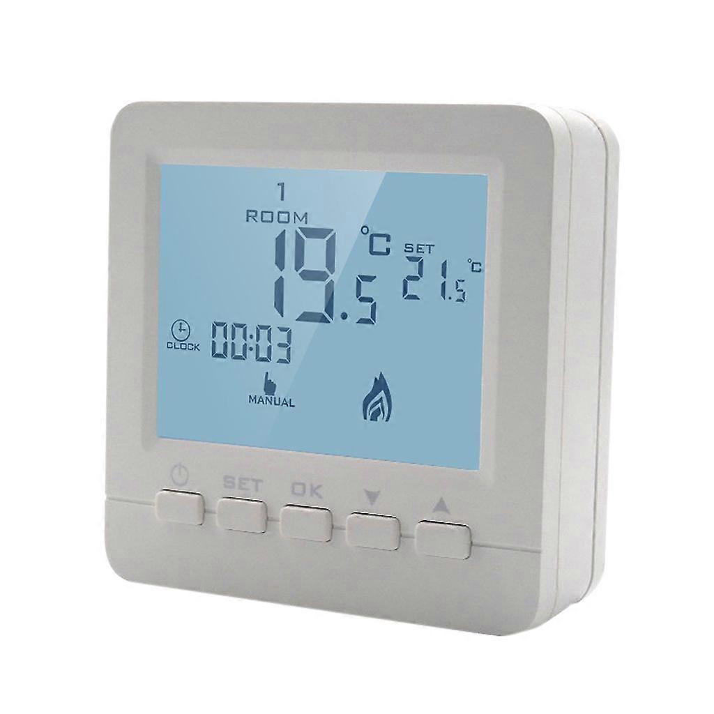 Compact Thermostat with Buttons Temperature Controller Fitting for Gas Boiler