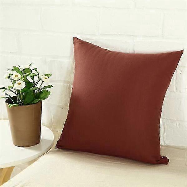 Solid Color Pillow Covers for Sofa Bedside and Office Chair