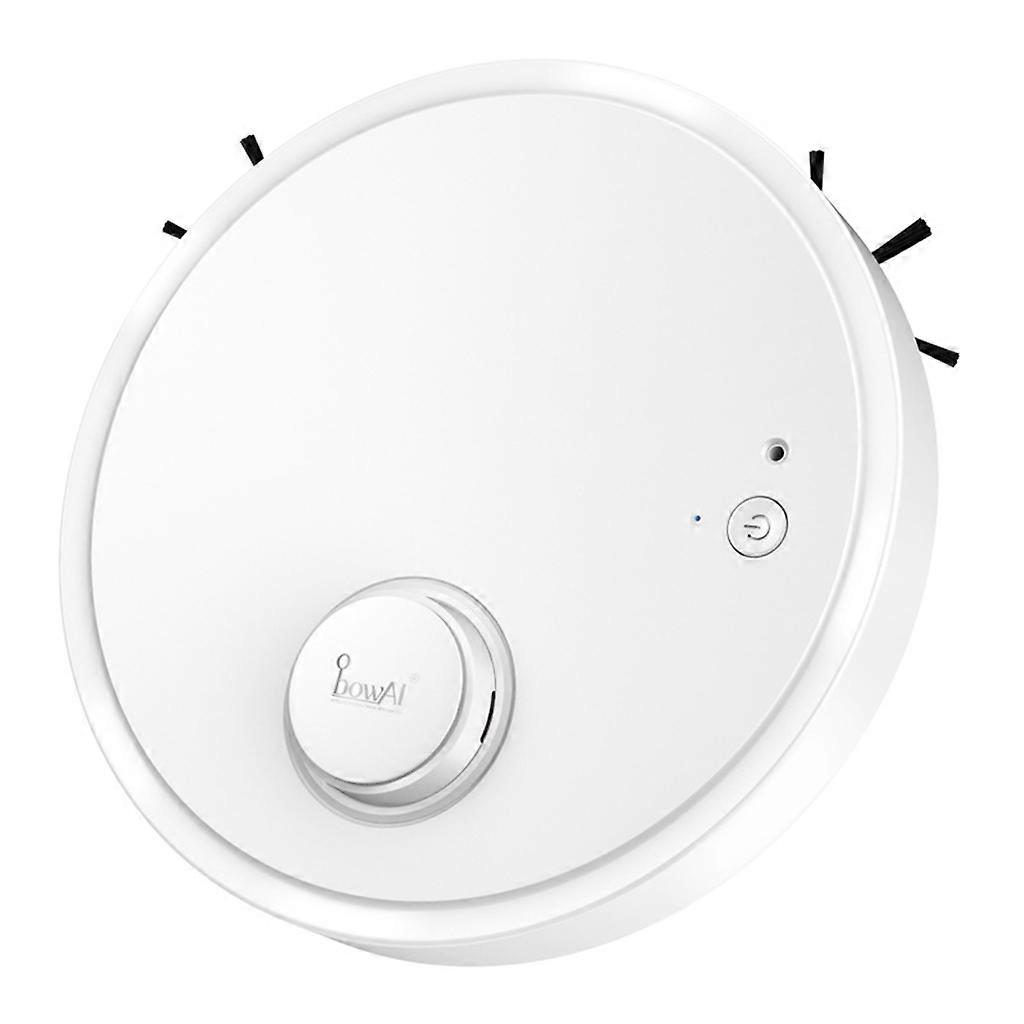 Robot Vacuum Cleaner Wet/Dry Use 1500PA Robotic Vacuum Cleaner Self-Charging for Smart Mapping Super Slim for Hard Floor White