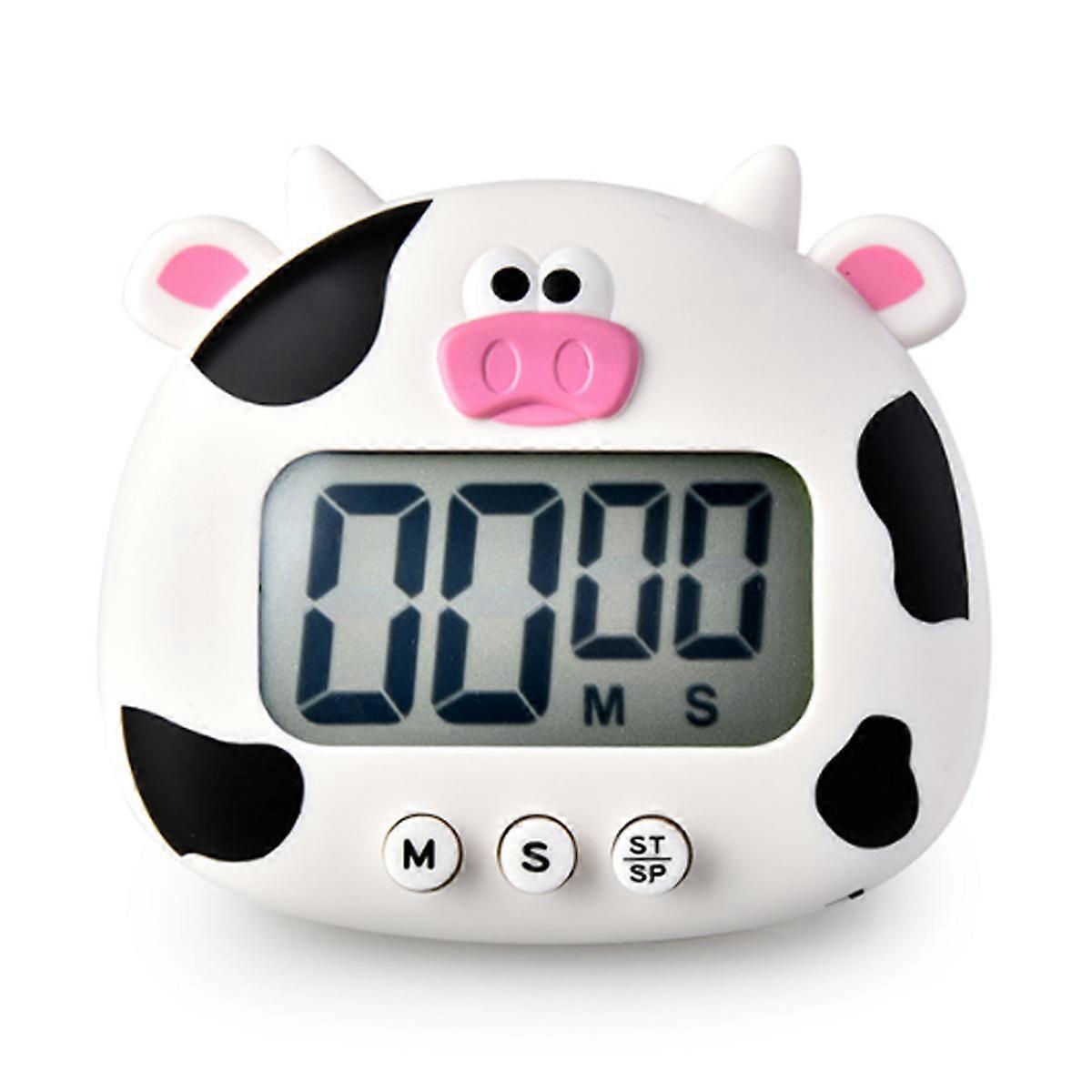 Kitchen Timer, Cute Cartoon Animal Countdown Timer, LCD Large Visual Clock with Stand