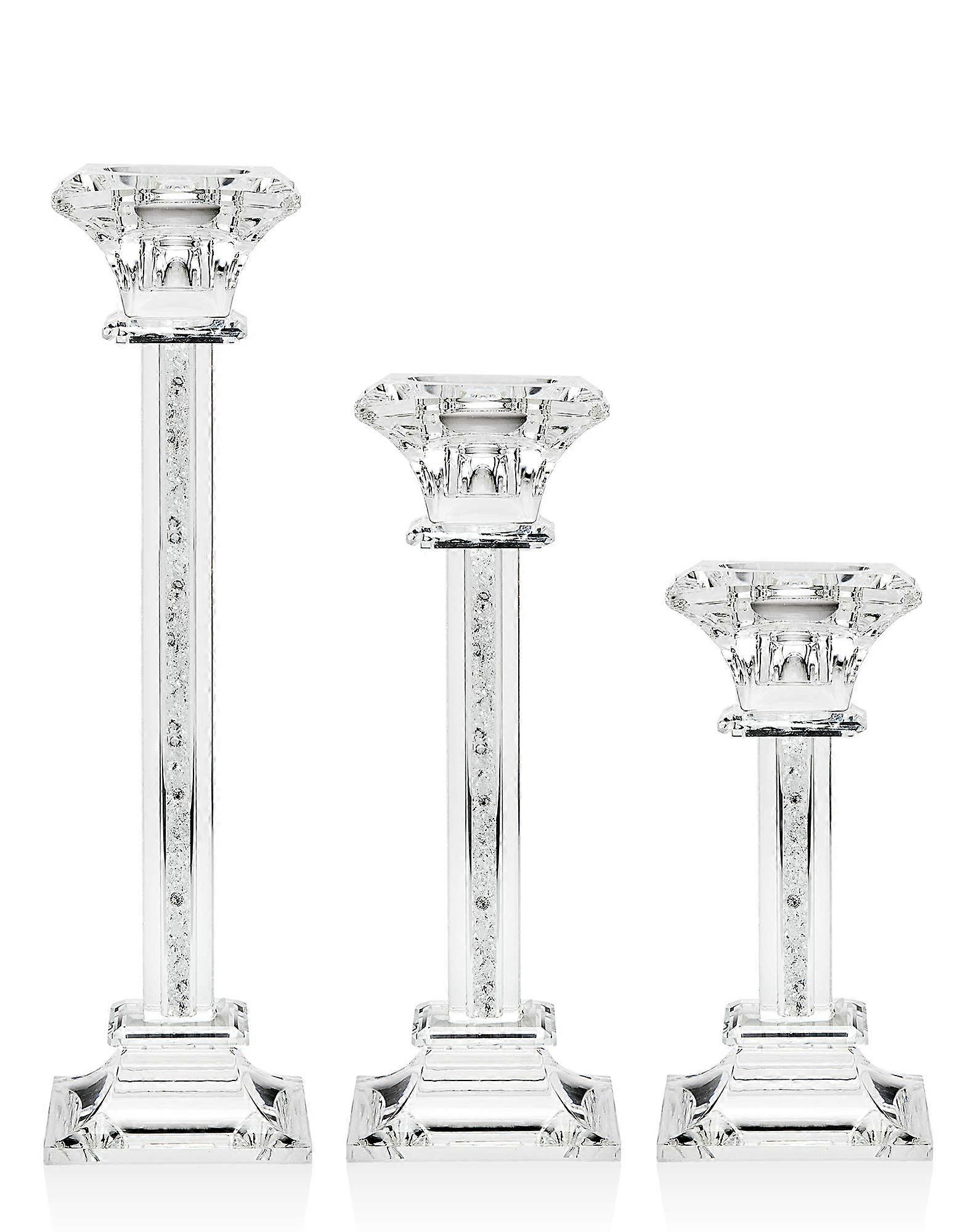 3 Set Square Candle Holders for Home Decor