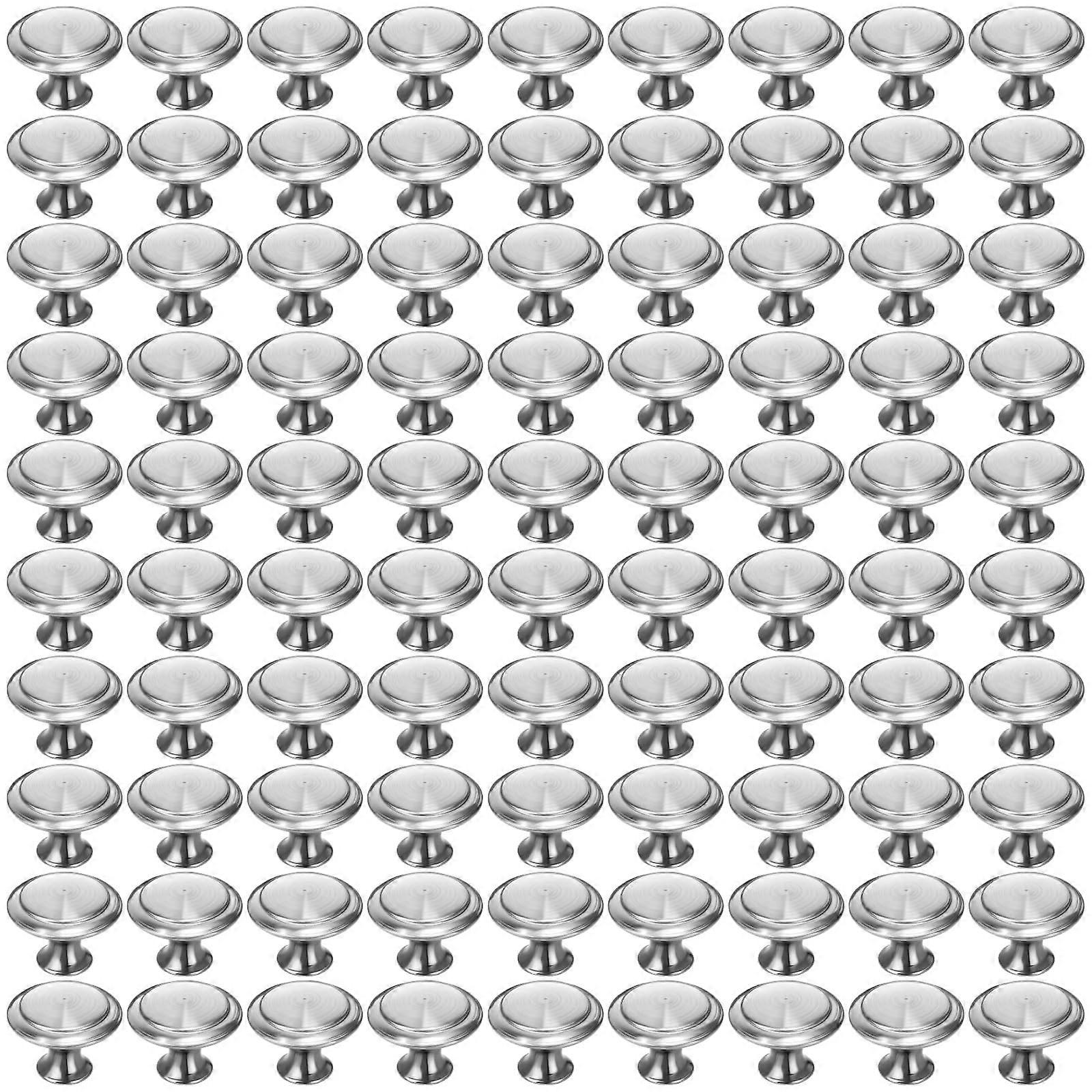 100 Pack Kitchen Cabinet Knobs Round Drawer Dresser Handles Kitchen Cabinet Round Pulls Hardware (1.06 Inch)