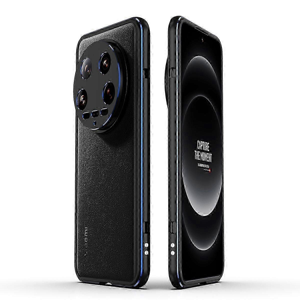 For Xiaomi 14 Ultra Phone Bumper Case Anti-Drop Metal Frame Shell with Camera Rear Lens Cover