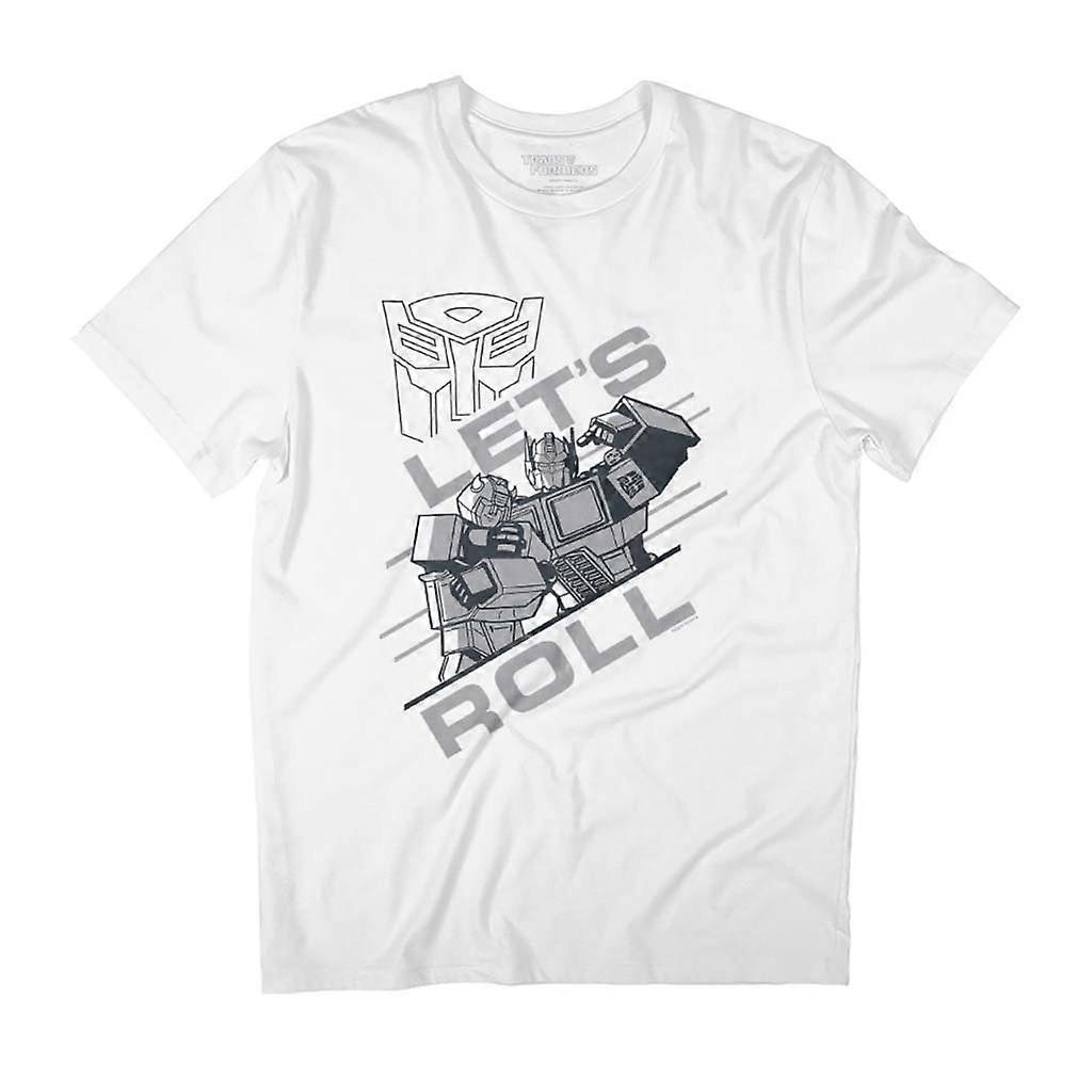 Transformers Autobots Optimus Prime Let's Roll Men's T-Shirt