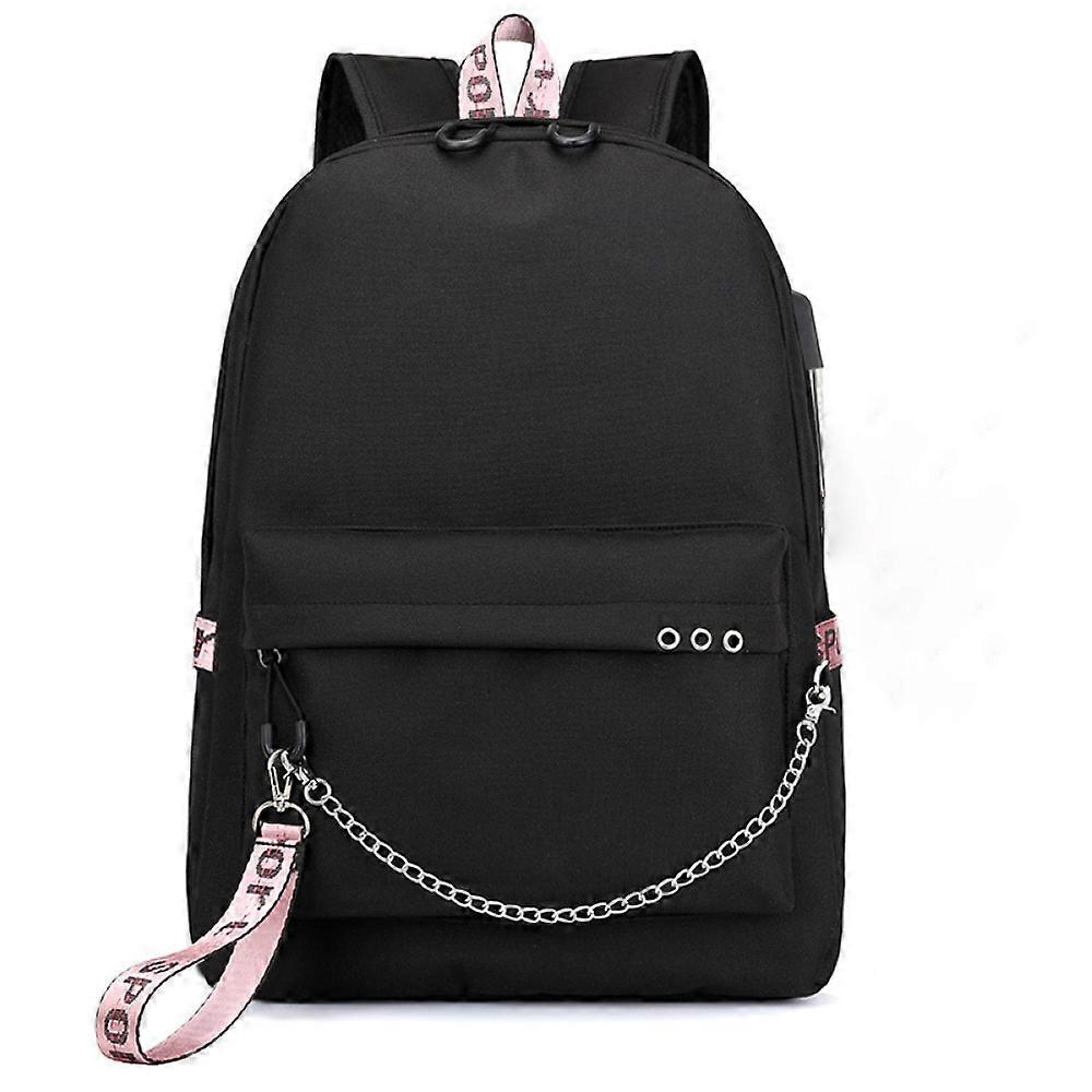 Blackpink Backpack Usb Rechargeable Backpack Student School Bag  Ssxjv