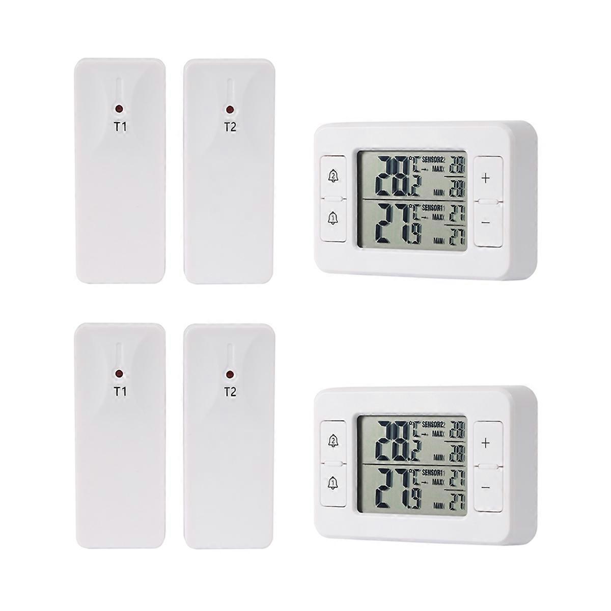 2Set Household Refrigerator Cold Storage Electronic Thermometer