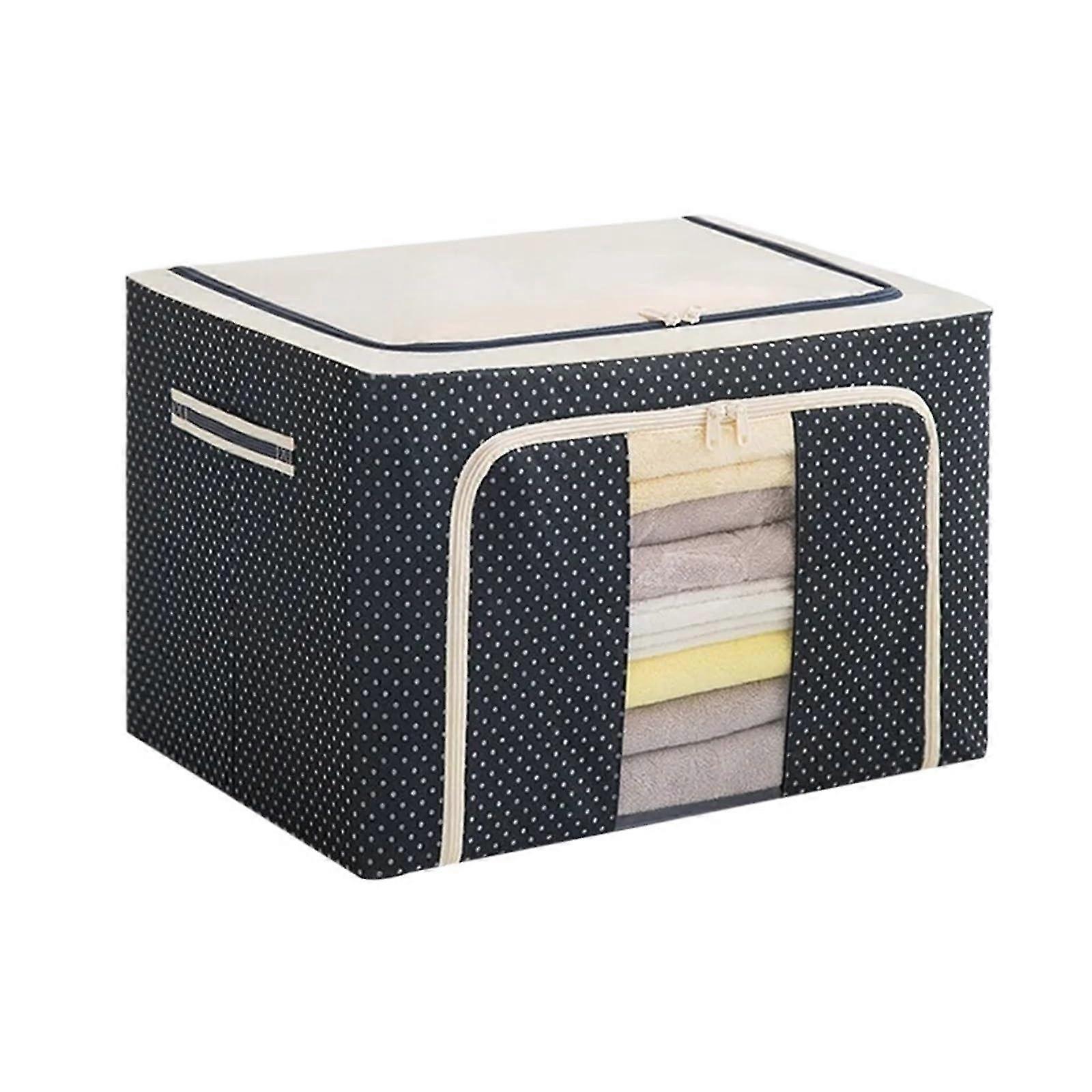 Foldable Storage Box for Clothing Storage and Bedding Organization