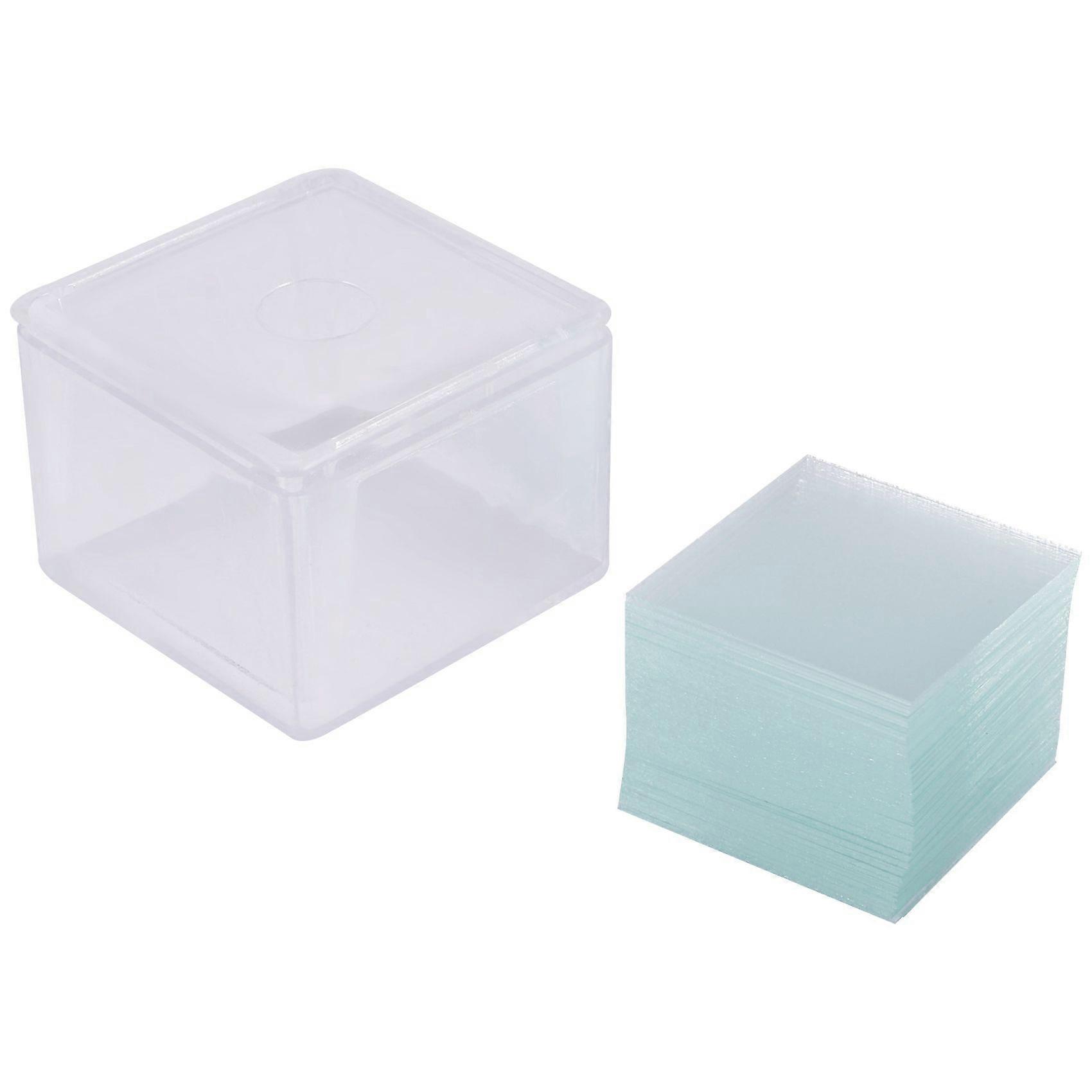 100pcs Transparent Slides Coverslips Coverslides 22x22mm pour microscope
