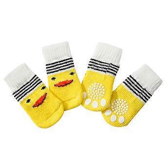 Pet Anti-Slip Knit Dog Socks&Cat Socks with Rubber Reinforcement, Anti-Slip Knit Dog Paw Protector&Cat Paw Protector