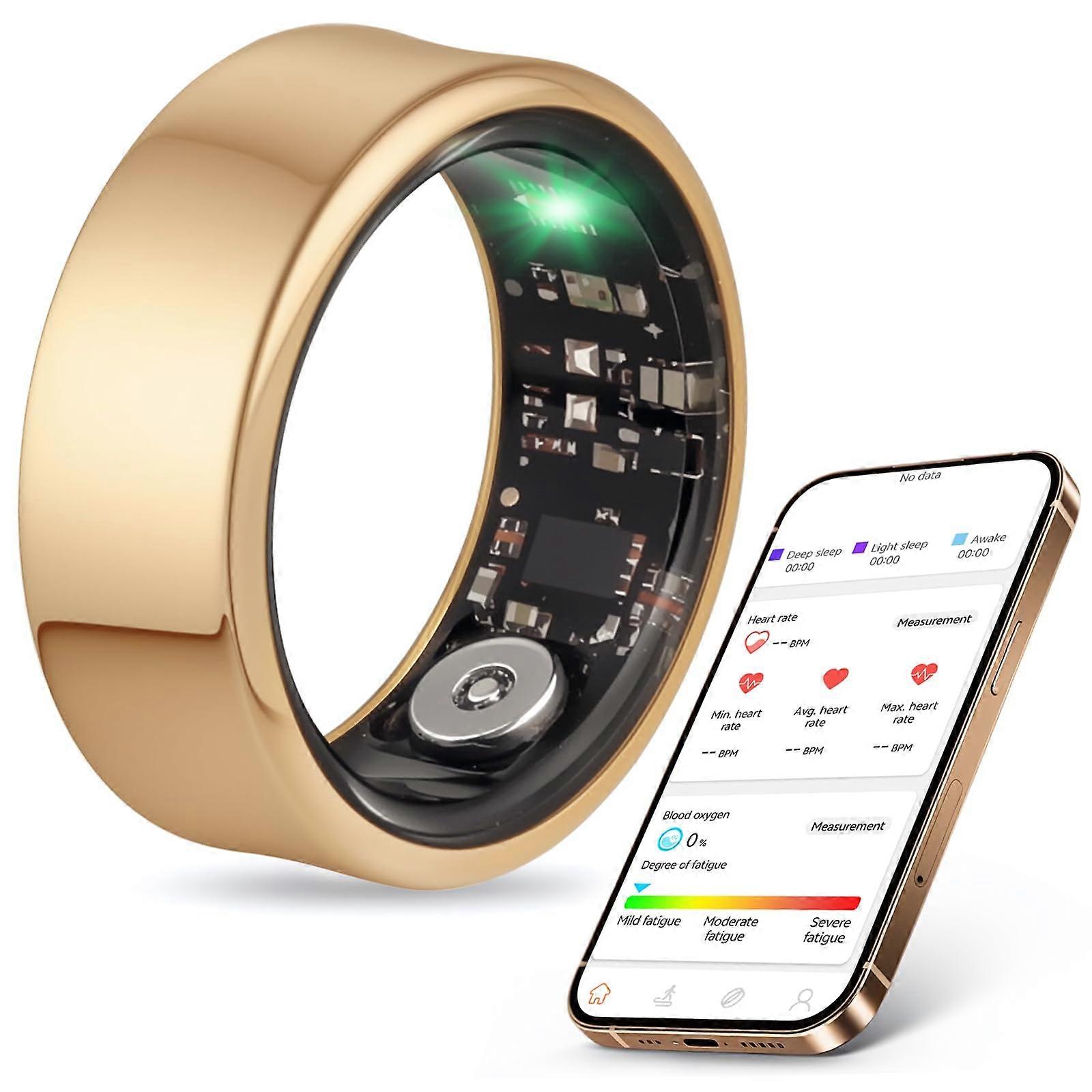 Smart Ring for Fitness & Health Tracking,Heart Rate/Blood Oxygen Monitor, 5ATM