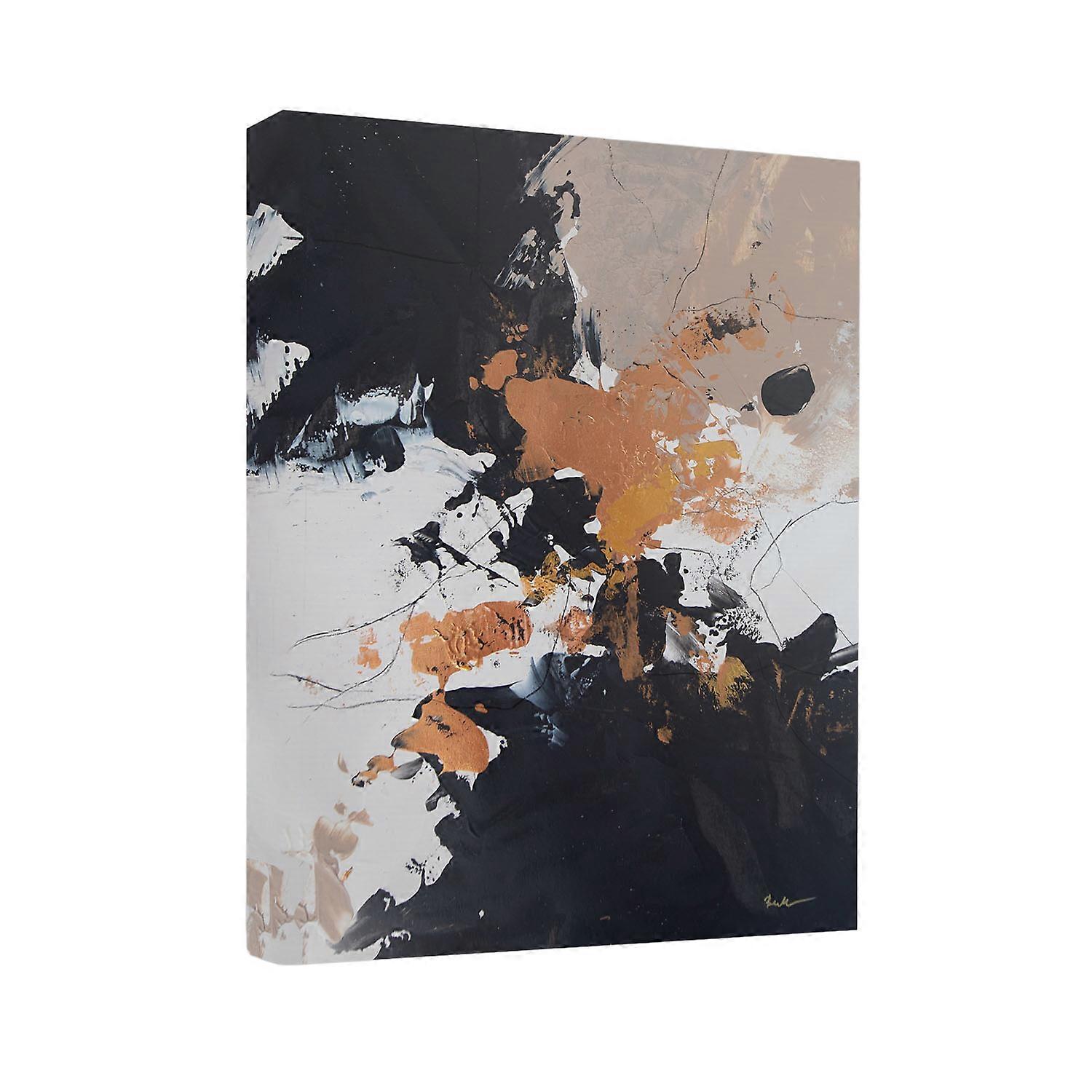 Anna Bernad Black Meringue Canvas Print