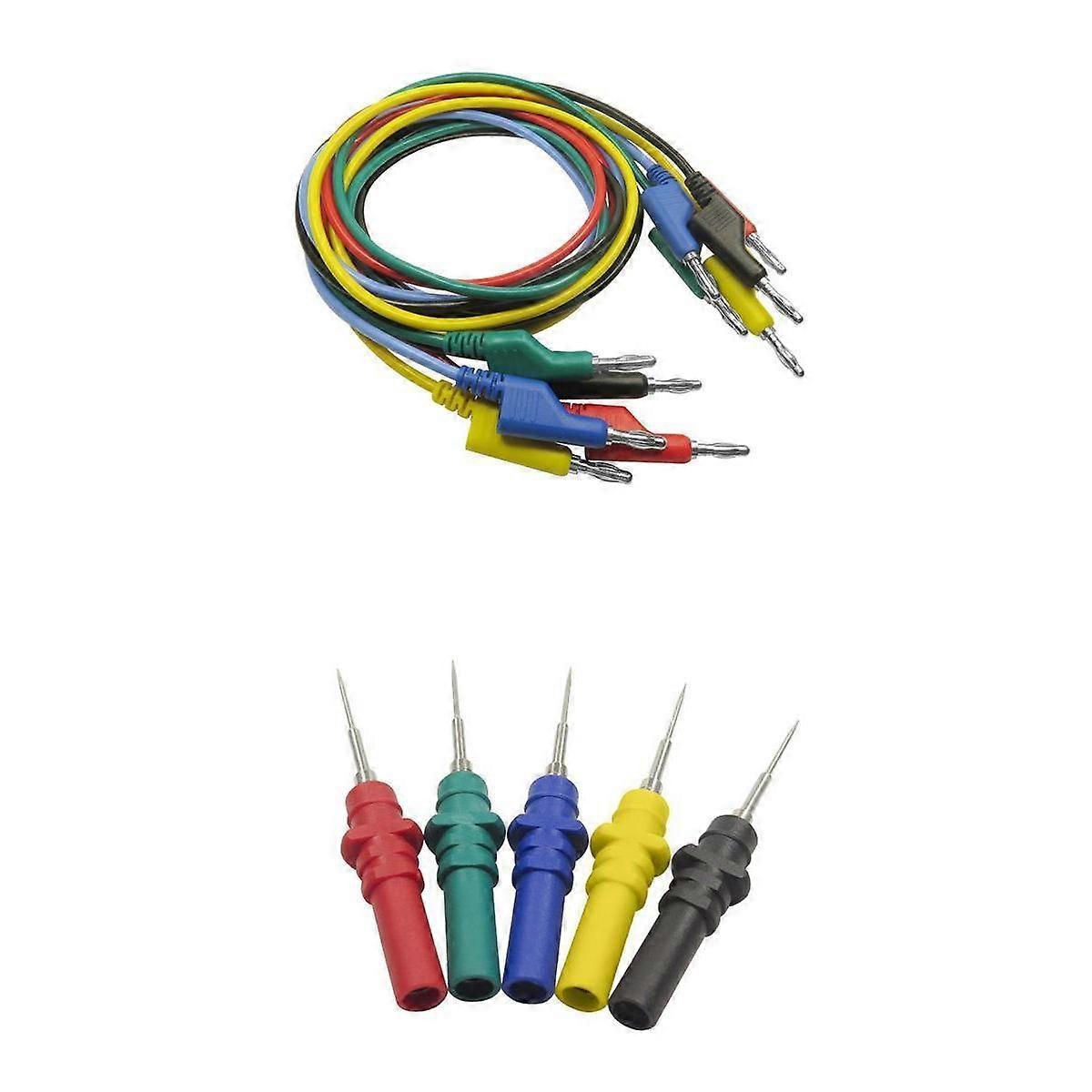 5x 4mm Banana Test Cable for