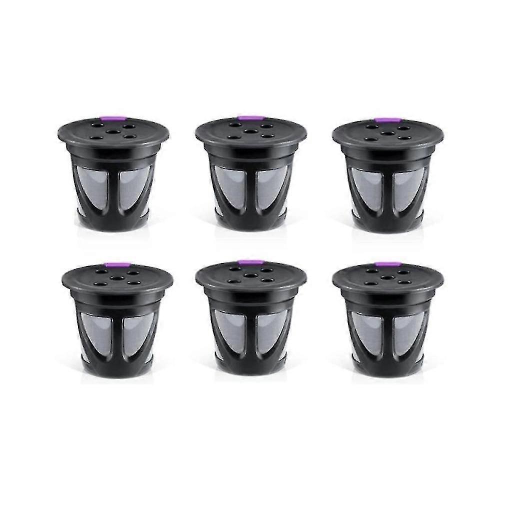 6pcs Reusable K Cup Compatible With For Single Coffee Maker Refillable K Cups Coffee