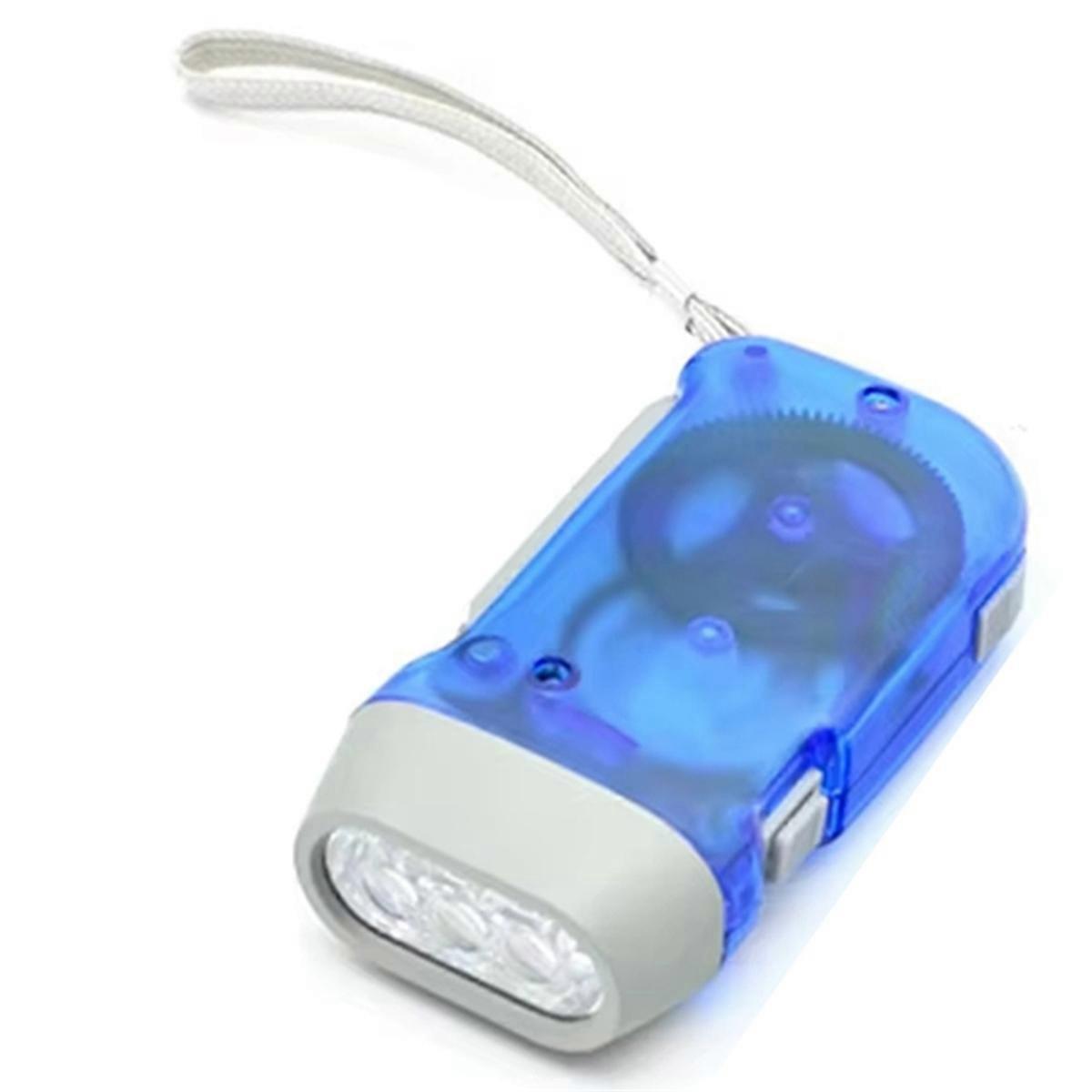 Portable LED Flashlight,Dynamo Hand Crank Power B