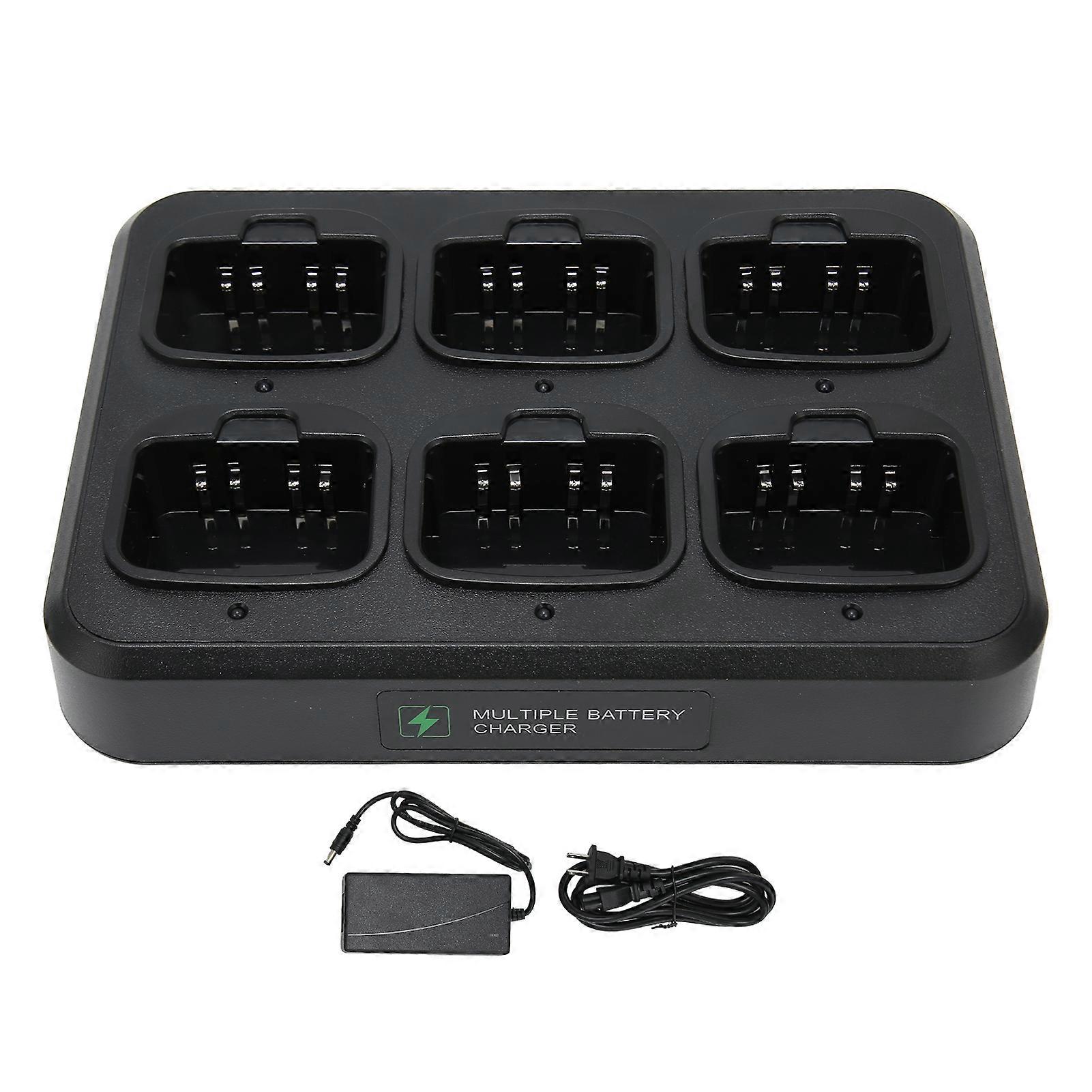 6 Walkie Talkie Light Display Fast Heat Dissipation Lightweight Two Way Radio Charger Base for WEIERWEI