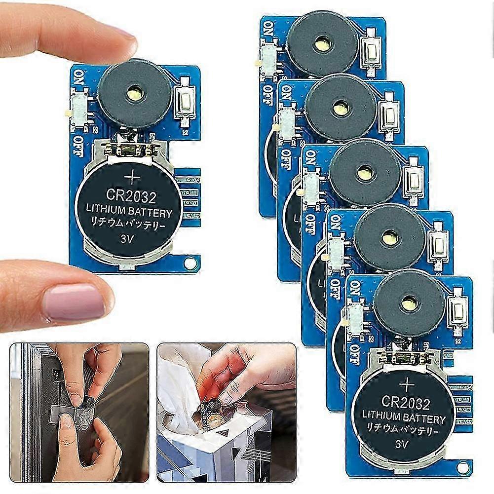 Mini Hidden Prank Noise Maker with Double Side Sticker Small Size Long Battery Funny Gag Toy for School Party Office Adults