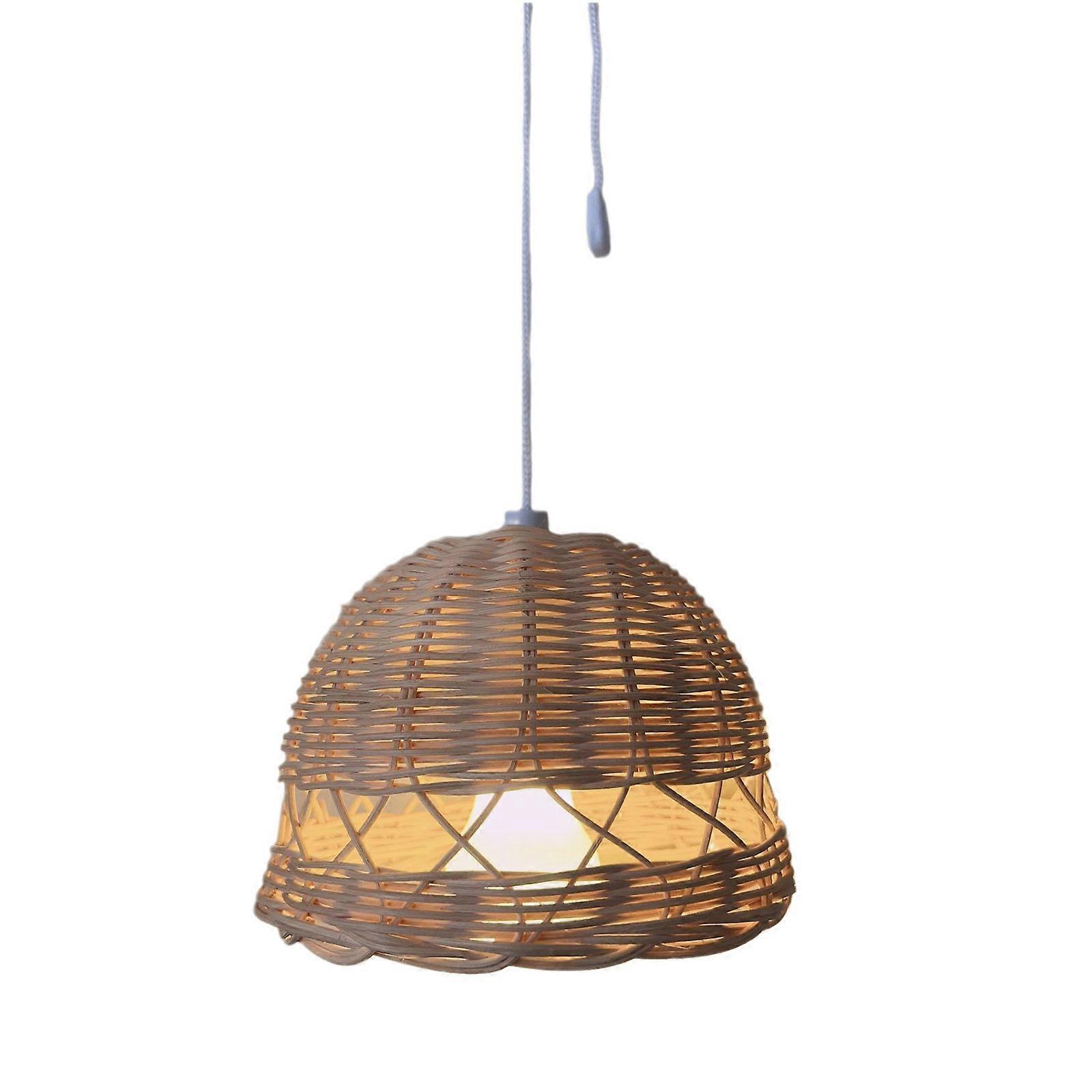 Bring Warmth and Charm to Your Space with Handcraft Rattan Lampshade for Bedrooms, Living Rooms, and Dining Space