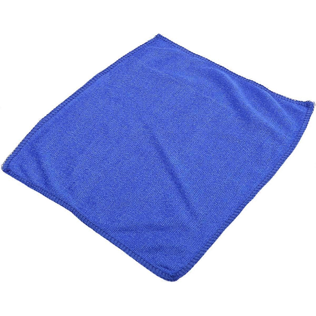 100Pcs Microfiber Towel Home Kitchen Wash Cloth Towel Blue