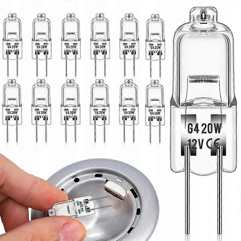 Halogen Bulb Halogen Jc G4 20w 12v Filament 12 Pcs.