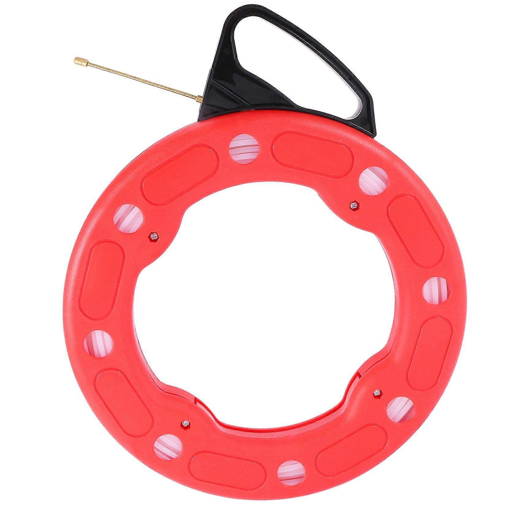 100Ft Fish Tape Reel Wire Pulling Tools 30M Electrical Cable Puller