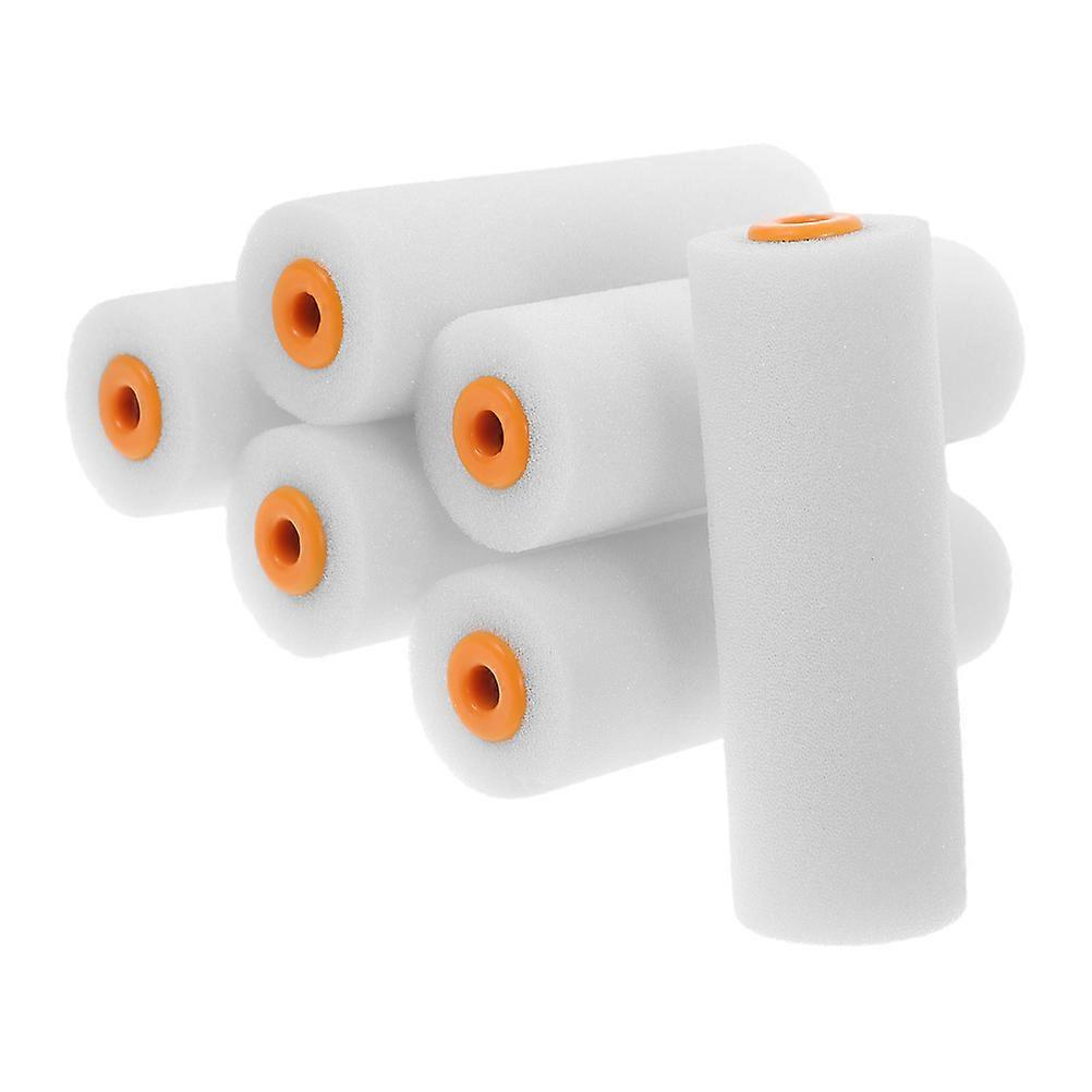 6pcs Small Paint Rollers for Precise Wall Painting – Ergonomic Handle, Easy Sleeve Replacement, Durable for Latex & Oil Based Paint, Ideal for