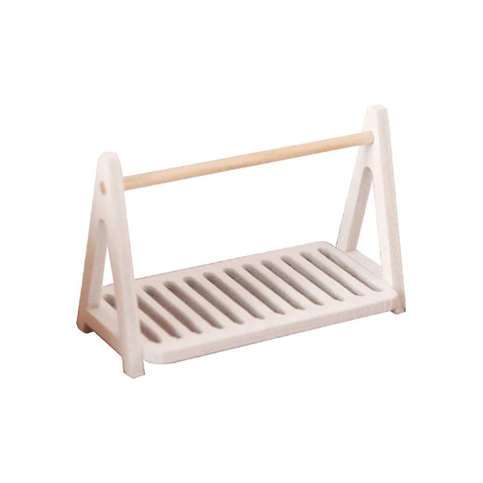 Simulation 1/12 Scale Miniature Model Bread Shelf, Doll Accessories Decoration,