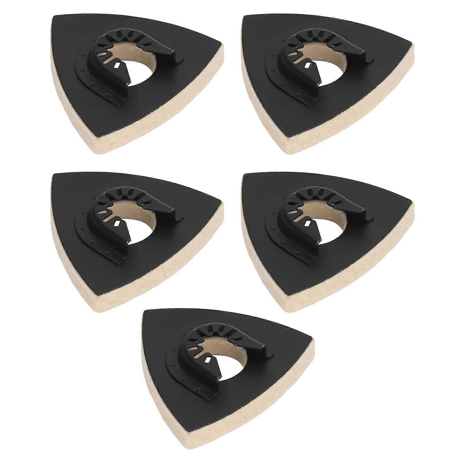2025 Latest Model  5PCS Wool Polishing Pad with Alloy Steel Base Triangular