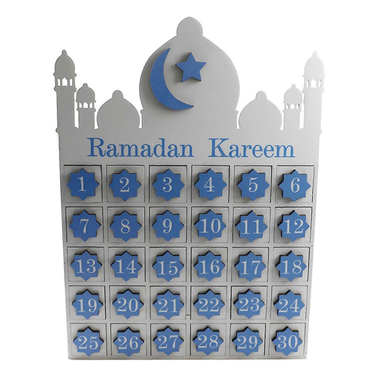 Stylish Calendar Cabinet Ramadans Countdown Calendar Environmentally Friendly for Families, Offices, and Students,