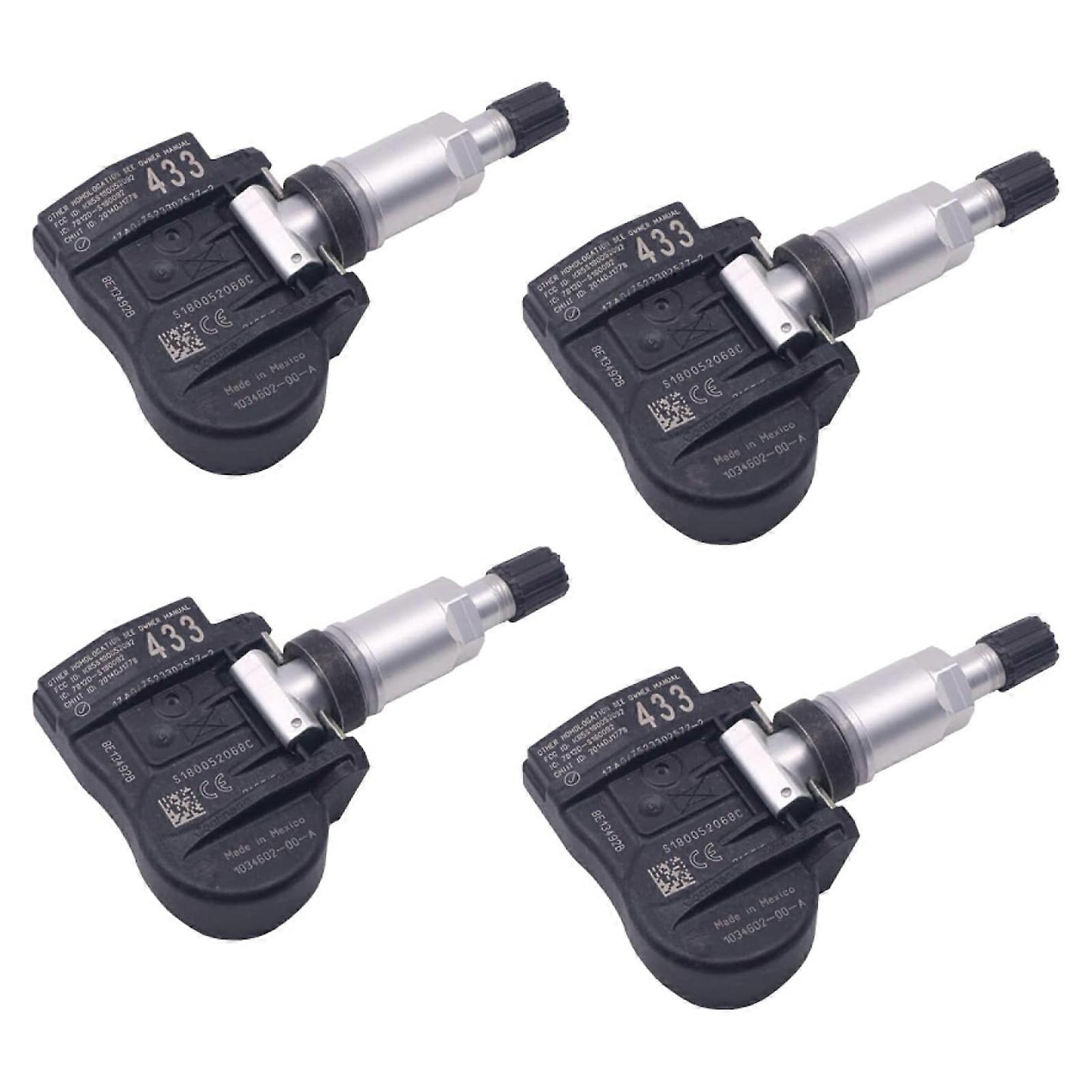 4pcs 1034602-00-A Tire Pressure Sensor Tire Pressure Monitoring System TPMS Sensor Compatible for Car 3/S/X 103460200A