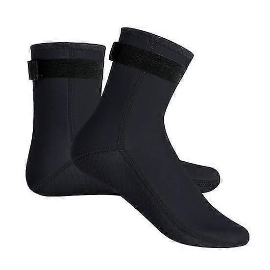 Soft Neoprene Snorkeling and Diving Socks with Fastening Tape for Warmth