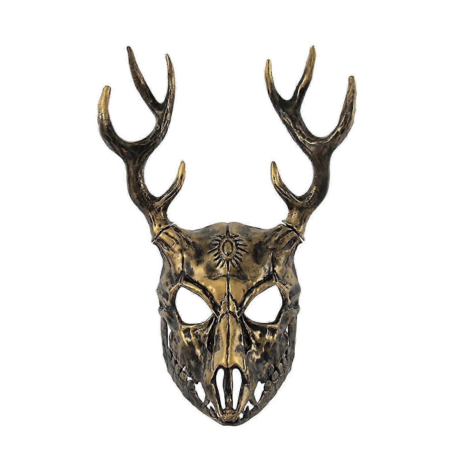 Halloween Mask Deer Head Mask Reindeer Mask Masquerade Mask Antler Mask Carnivals Mask Full Face Mask Party Mask