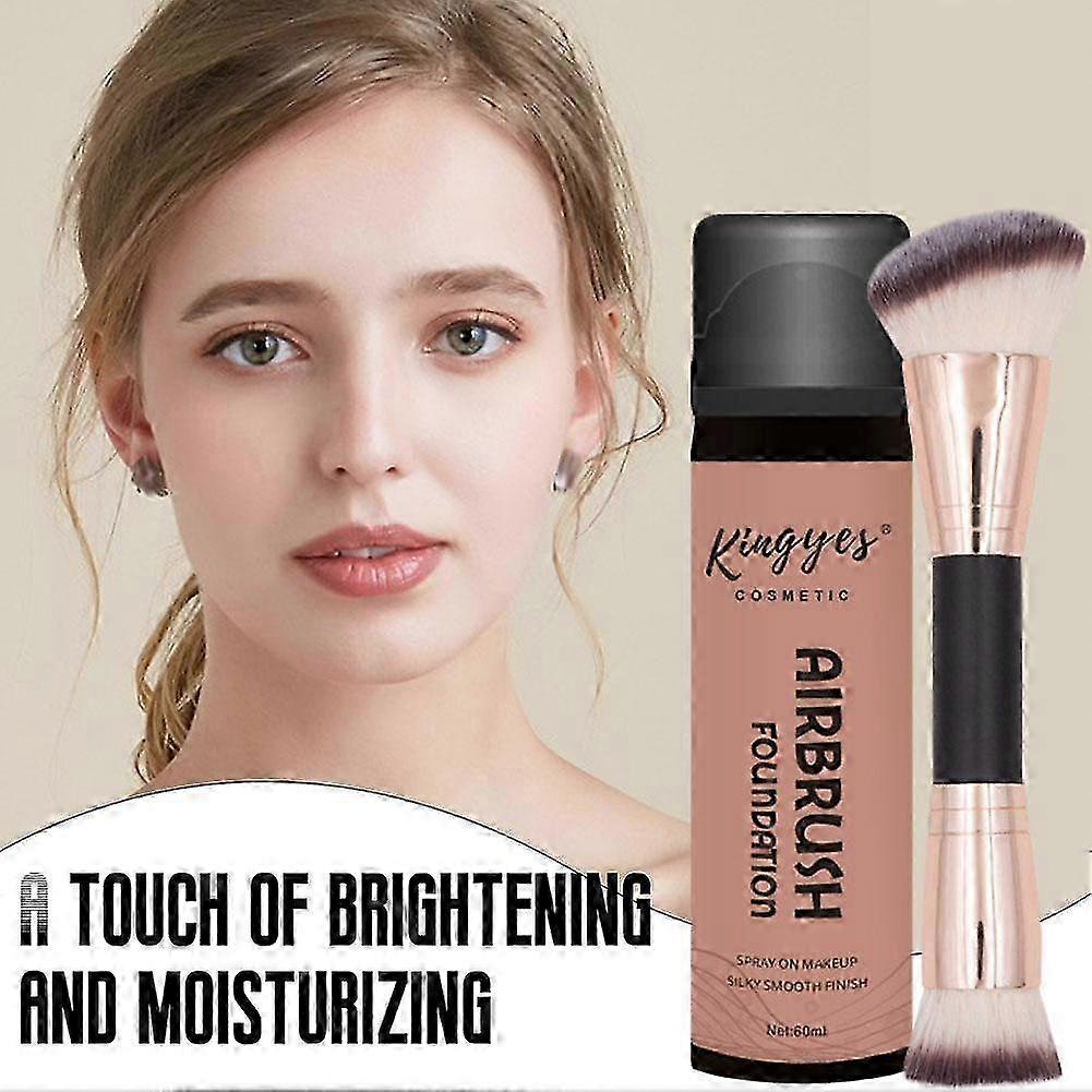 2025 Airbrush Foundation Makeup Spray, Waterproof Full Coverage Foundation