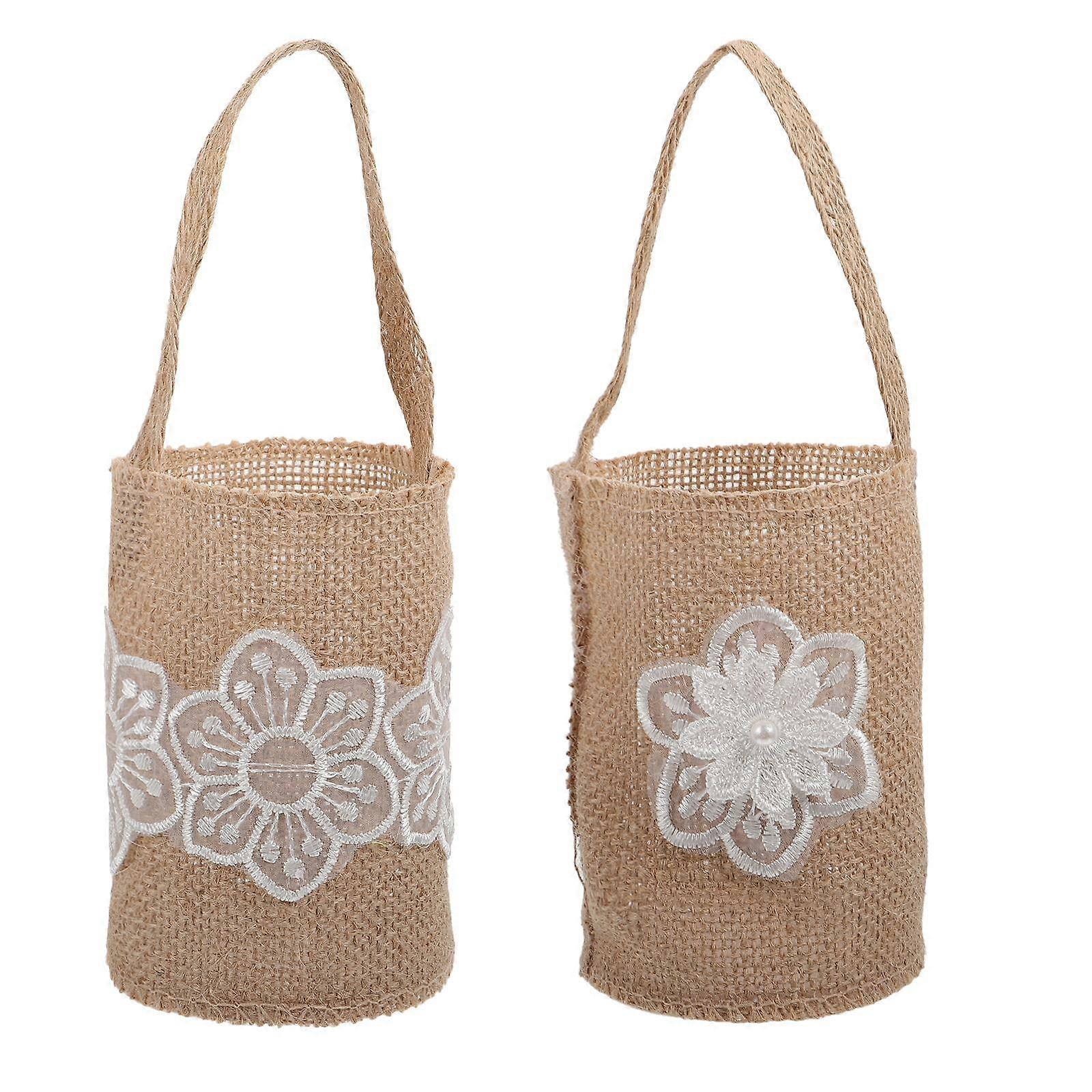 Ceremonial Flower Basket for Special Occasions, Rustic and Elegant