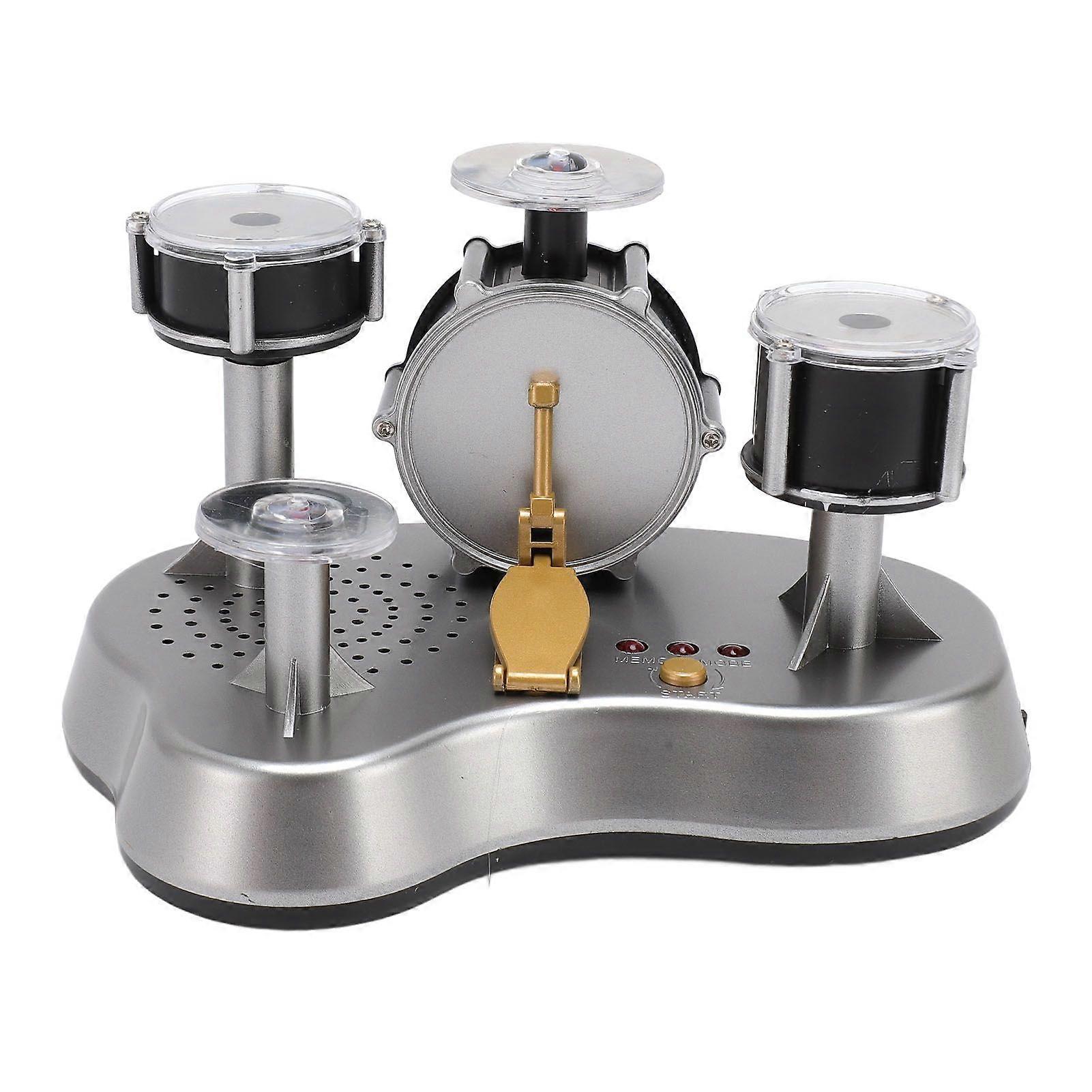 2025 Latest Model Mini Drum Set AAA Battery Powered Compact Stable Base Rich