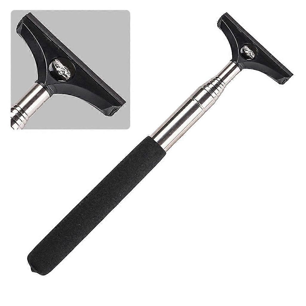 Retractable Telescopic Rearview Mirror Window Cleaner Squeegee Rod