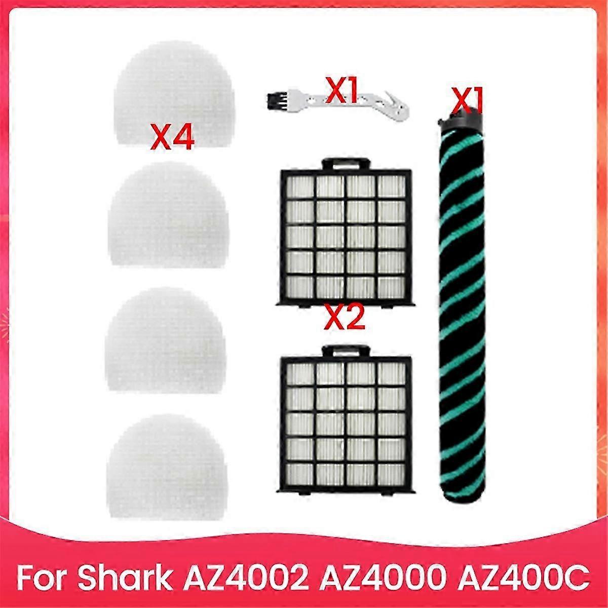 Suitable for 8PCS Vacuum Brush and Filter Accessories Set for Shark AZ4002 AZ4000 AZ400C-si xi