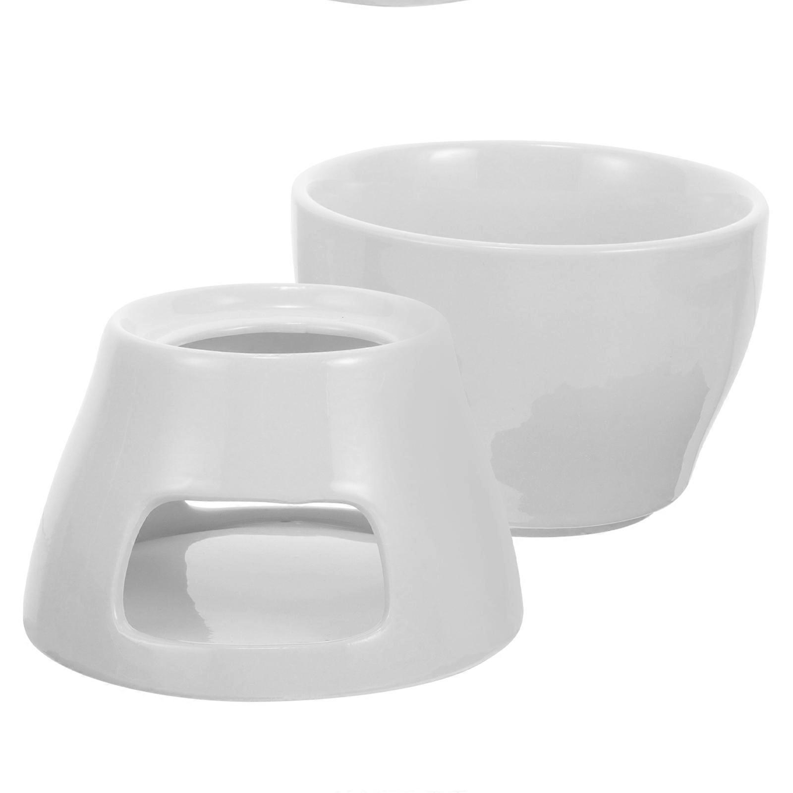 Cheese Mini Ceramic Fondue Pot Melting Caramel Simple Structure Households 1 Set
