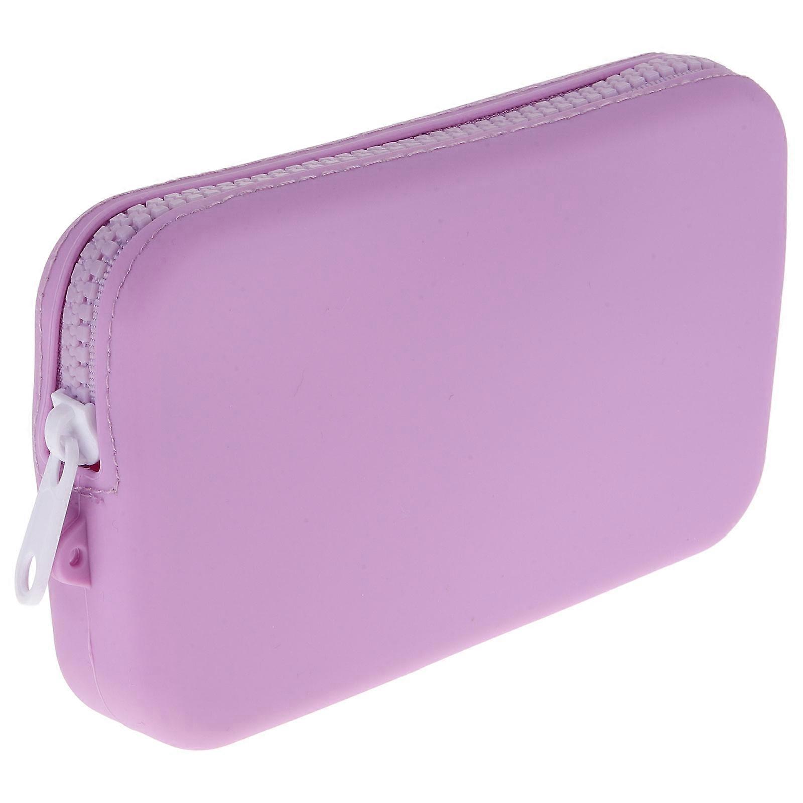Storage Pouch Keychain Bag Pouch Beach Rectangular Portable Lavender 1Pack
