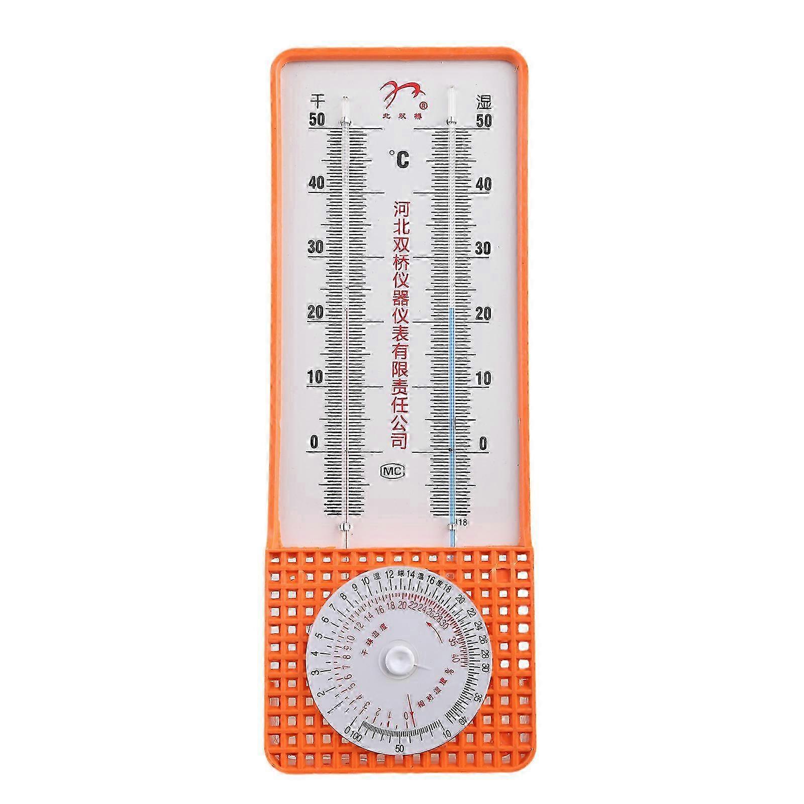 湿球 & 乾球湿度計 温度計 壁掛け式 ラボ用温度 部屋赤 SZRH