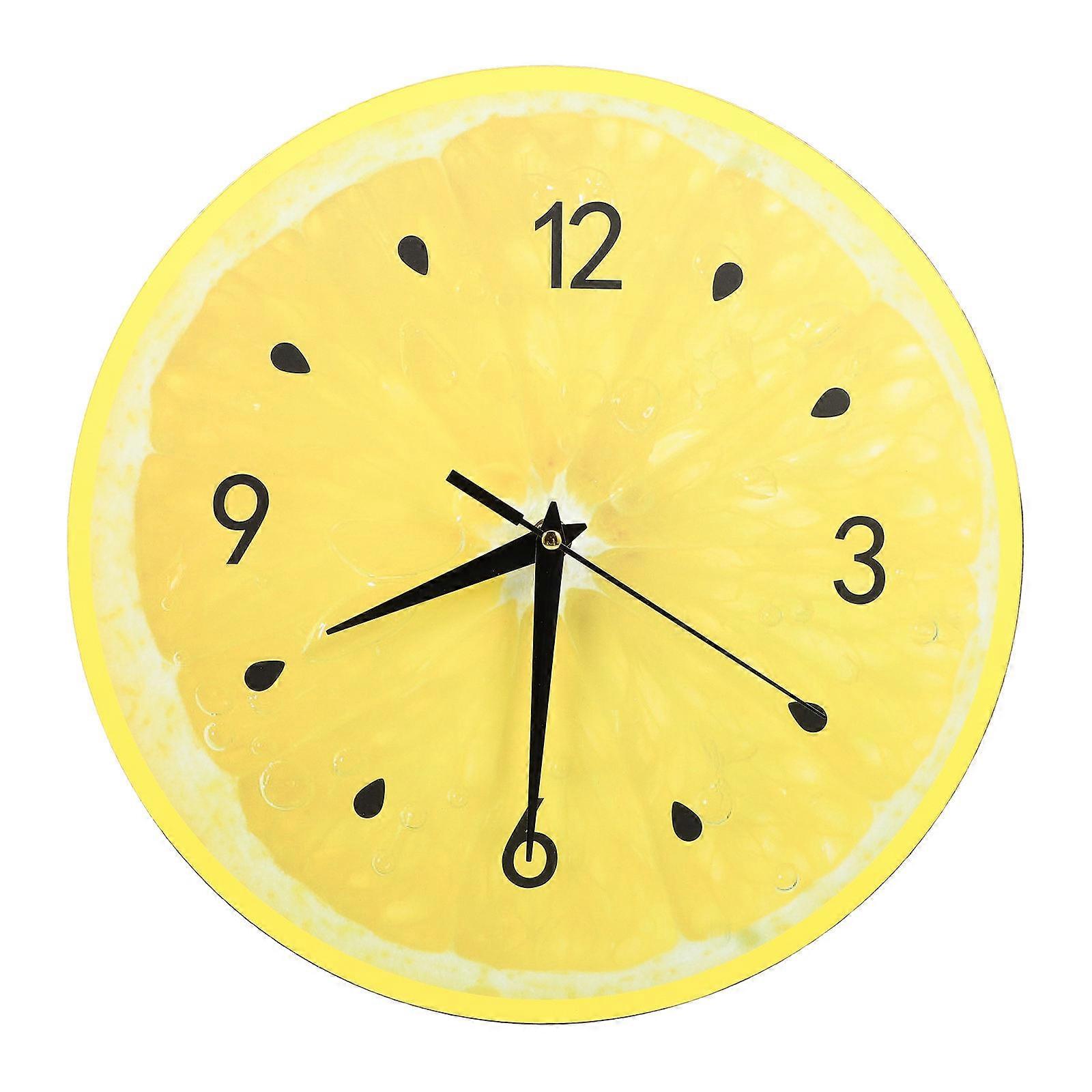 Stylish Wall Clock Creative Round 3D Home Decoration Assorted Color 30X30X2CM Silent Operation 1Pcs