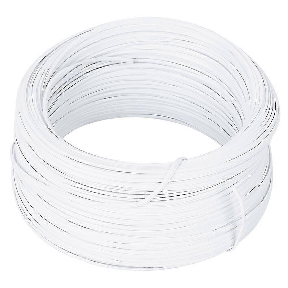 Galvanized Iron Wire White Twist Ties Material Protective 0.55mm Single Core Inside DIY