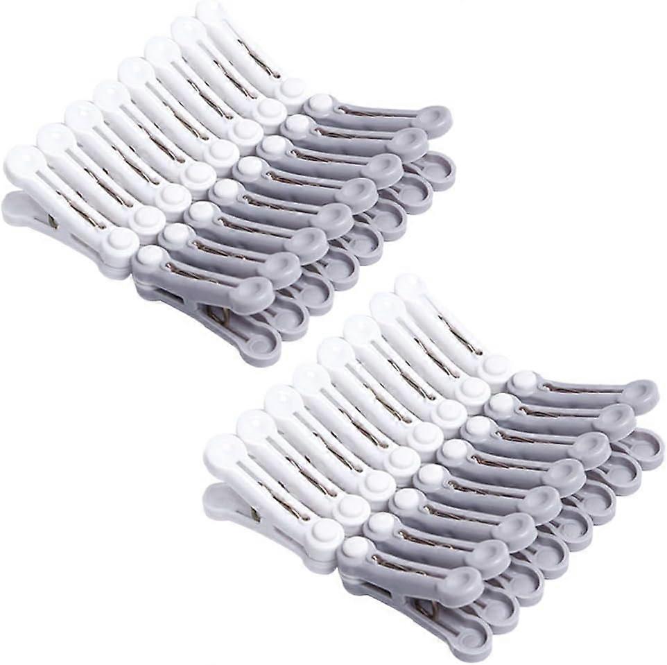 32pcs plastic clothespins with soft grip