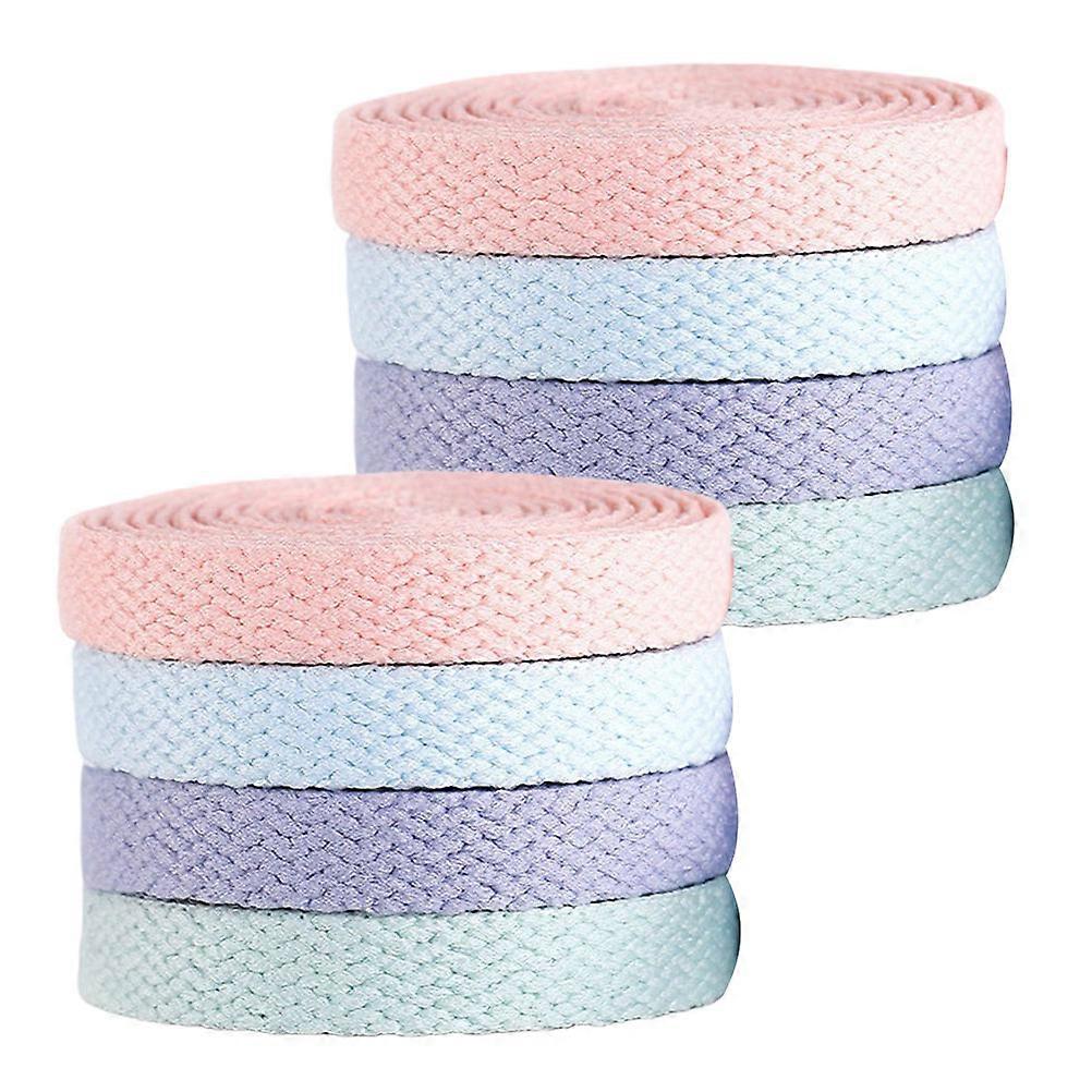 Shoe Laces For Sneakers Material High Visibility Bright Colors 120CM 8Pcs
