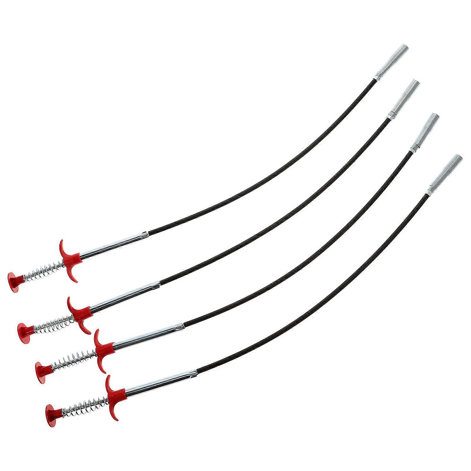 Plug Hole Cleaner Tool Drain Remover For Sink Pipes Steel Clog Removal