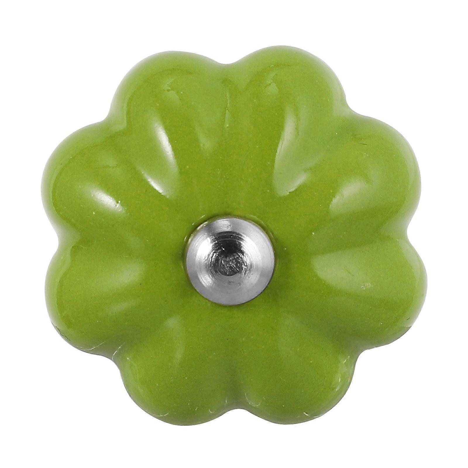 Decorative Drawer Knob Wardrobe Accessory Rustic Style Green 1Pack