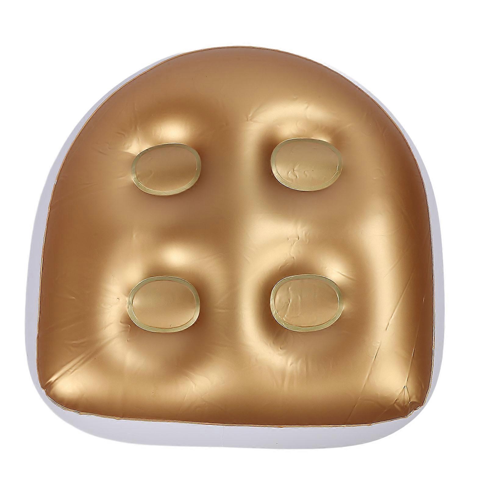 Coussin gonflable pour spa, tapis de bain à remous, résistant à l'eau, coussin de dossier pour baignoires, spas, piscines, doré
