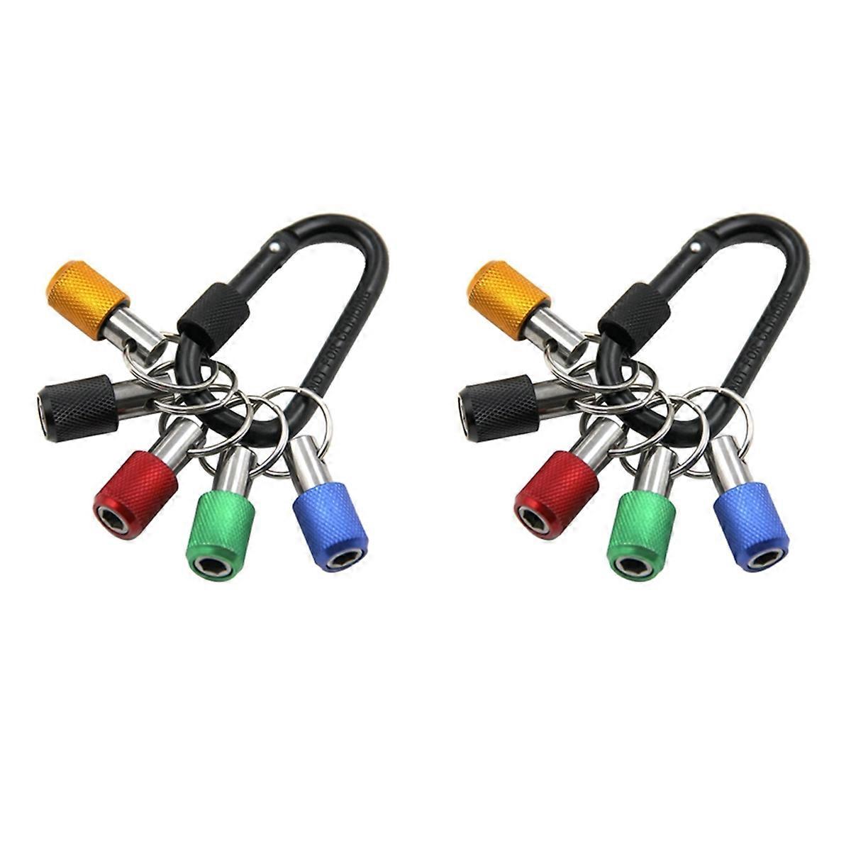 2pcs 1/4 Inch Hex-Shank Screwdriver Bits Holder Practical Extension Bar Drill Screw Adapter Quick Re