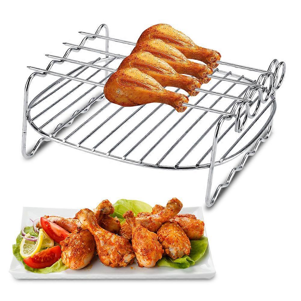 Replacement BBQ Rack Double Layer Skewers Baking Tray For Philips Air Fryer